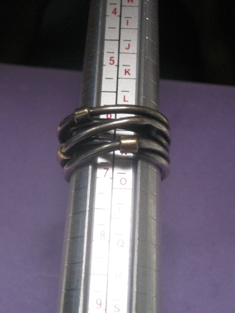 PANDORA Two Tone - Oxidized Rope Ring - Size 7 (54) - 60$